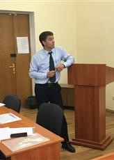 Фото 4. Добрего К.В. выступает с докладом